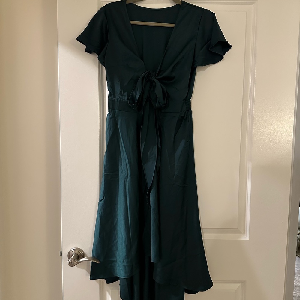 Elegant Dark Green Women's Dress